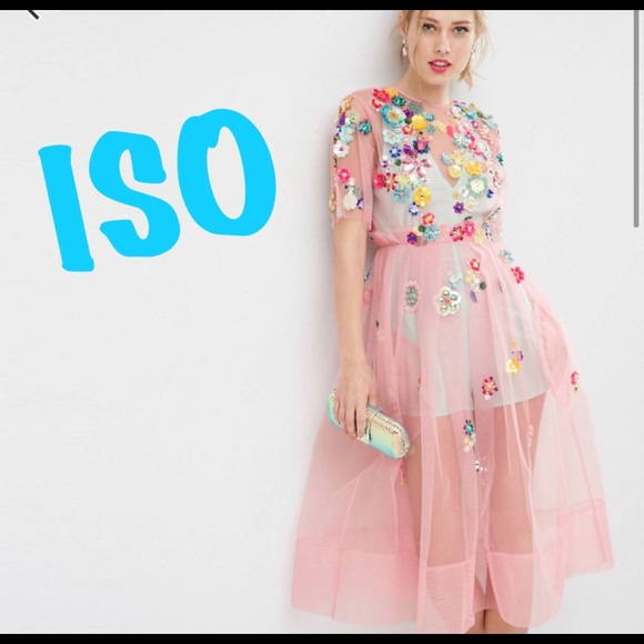 ASOS 3D flower dress - Picture 1 of 1